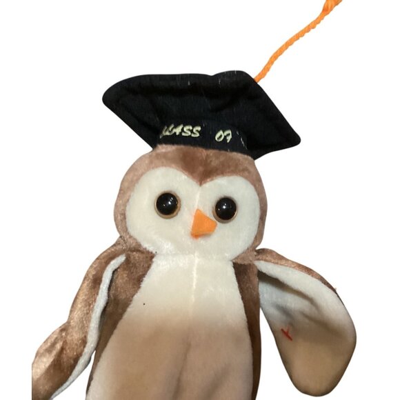 Penguin Ty Beanie Baby Plush Lot 2 Vtg-1995/1998 Plus1 Modern 2018 Nestor Owl - Picture 3 of 14